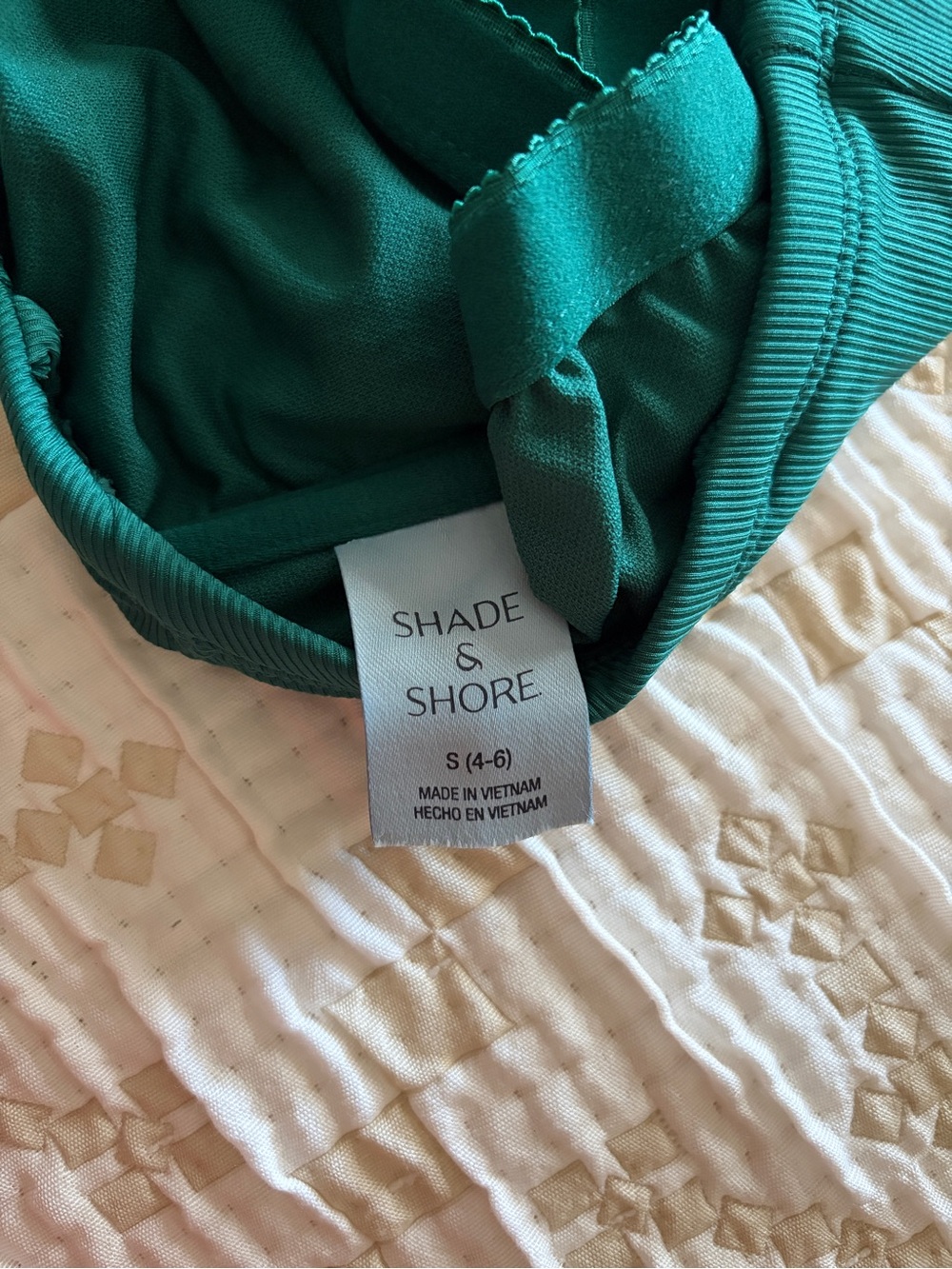 Strapless Emerald Green One-Piece Swimsuit - Picture 5 of 6